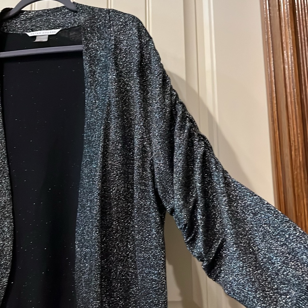 Peter Nygard Black Sparkle Women's Sweater size 2X - Picture 4 of 7